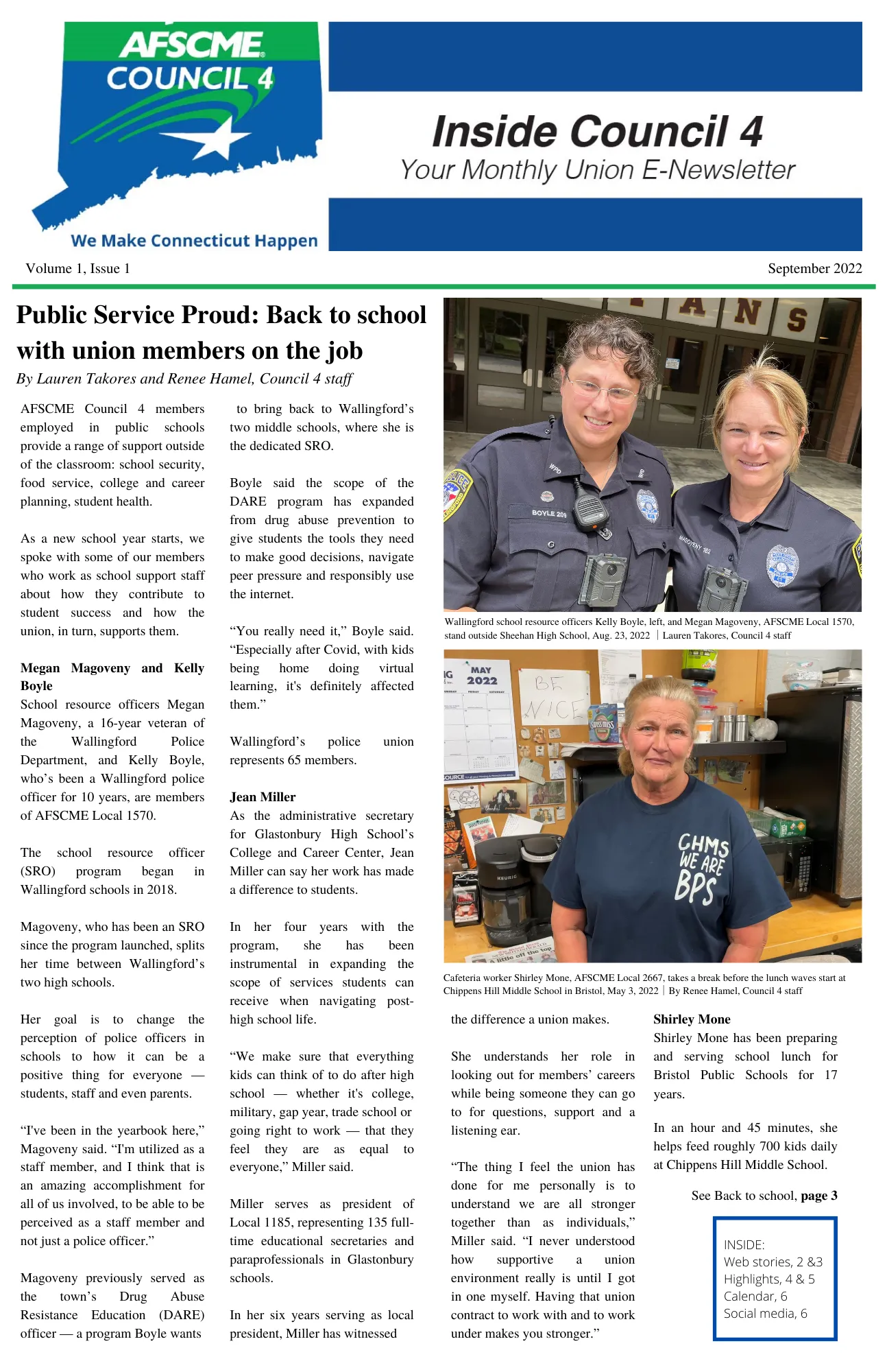 Inside Council 4 monthly newsletter