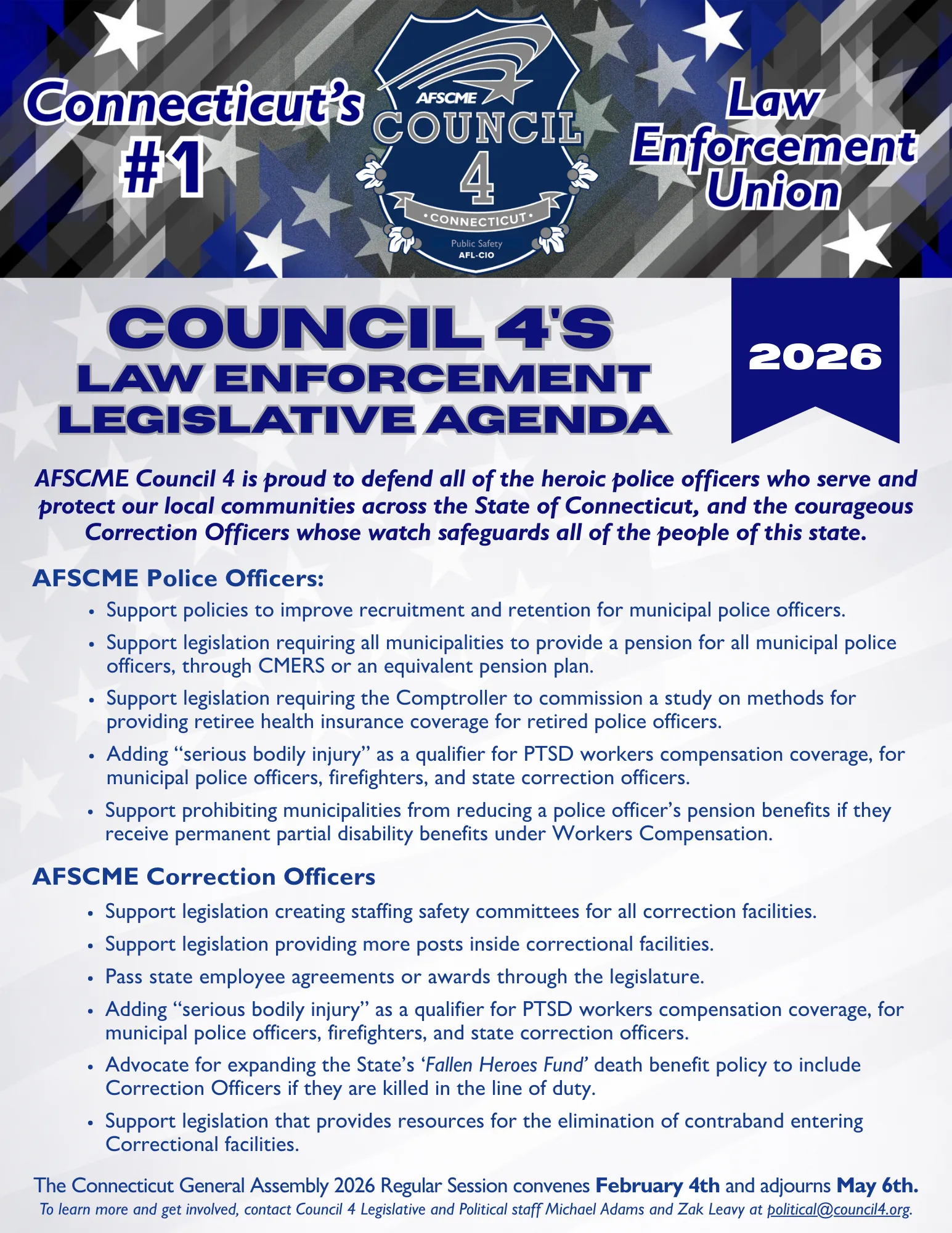 2026 legislative agenda